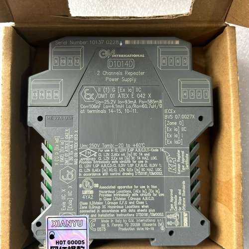 意大利GMI基玛伊继电器安全栅，D1010D，D1010D议价