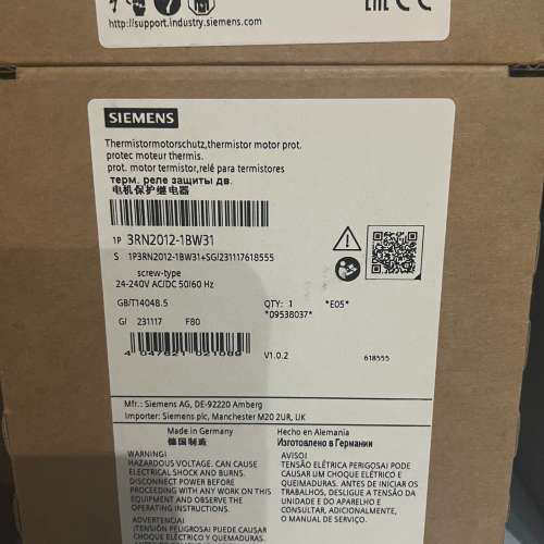 3RN2012-1BW31  热敏电阻电机保护继电器 标准评议价