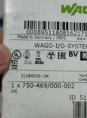 (议价)WAGO IO 系统模块，750-469000-00