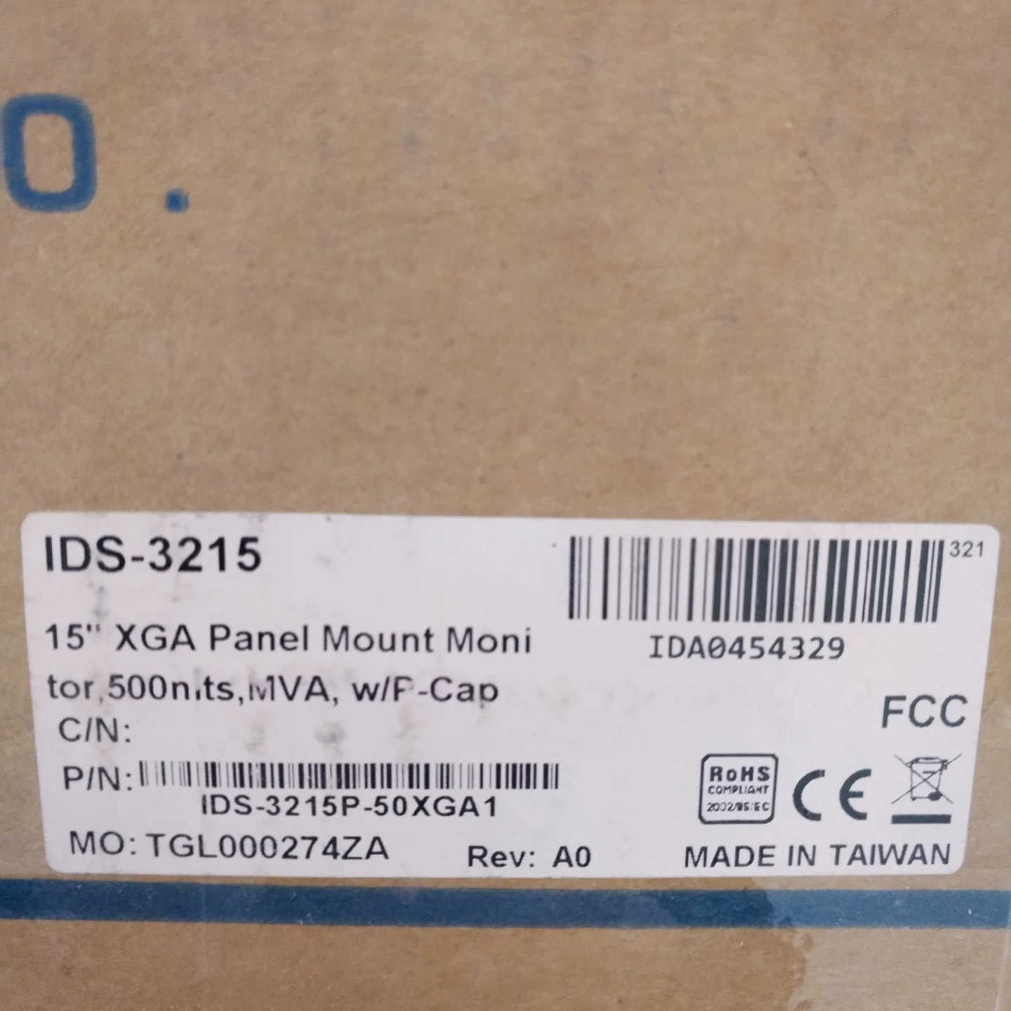 研华IDS-3215P-50XGA1 15寸工业电容触控显示议价