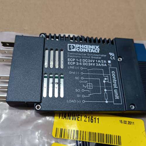 (议价)菲尼克斯ECP1-2 DC24V 1A2A断路器