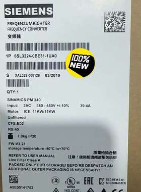 6SL3224-0BE31-1UA0G120 功率议价