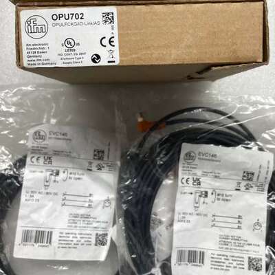(议价)易福门槽型光电传感器，OPU702，配套电缆EVC146
