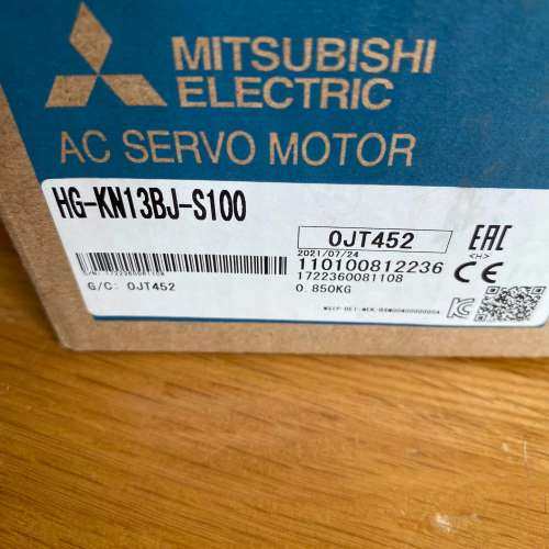 (议价)带刹车伺服电机，HG-KN13BJ-S100，多