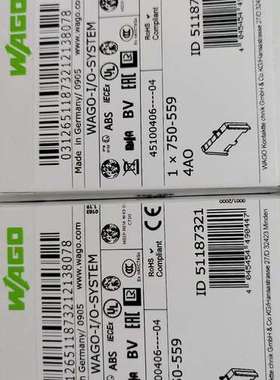 (议价)WAGO万可模块750-559750-468议价