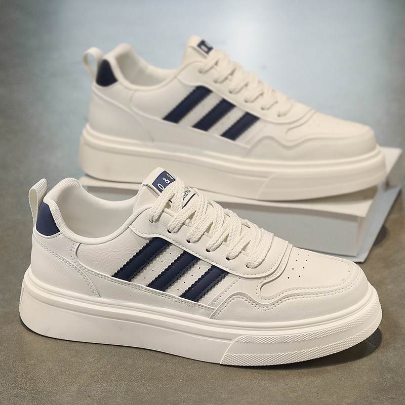 男鞋冬季经典百搭皮面休闲运动厚底板鞋上班工作软底轻便小白潮鞋,流行男鞋,单鞋,淘宝优惠券,粉丝福利购,淘宝优惠卷