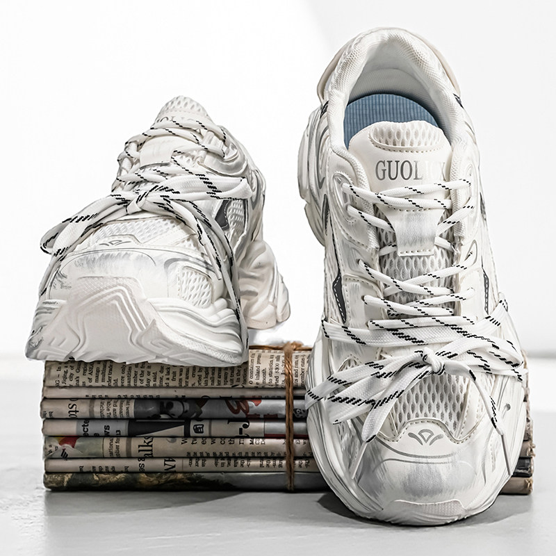 潮牌男鞋2026年新款春季高级感百搭跑步运动休闲增高网红老爹潮鞋,流行男鞋,老爹鞋,淘宝优惠券,粉丝福利购,淘宝优惠卷