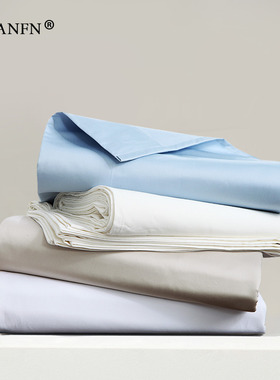 1000TC加厚床单纯棉全棉床笠单件枕套三件套 220支长绒棉双人床上