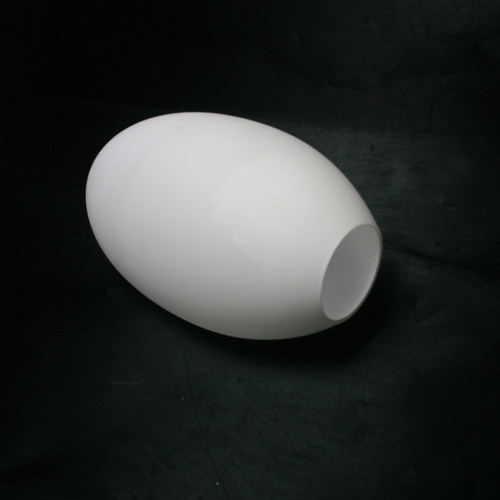 单口蛋形鸟巢灯罩奶白磨砂玻璃