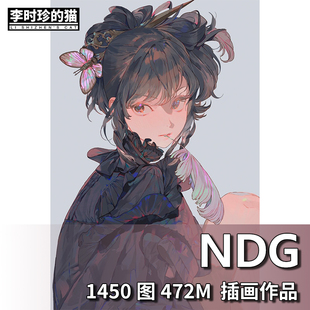 画师NDG角色设计梦幻色彩插画图集原画二次元临摹参考素材