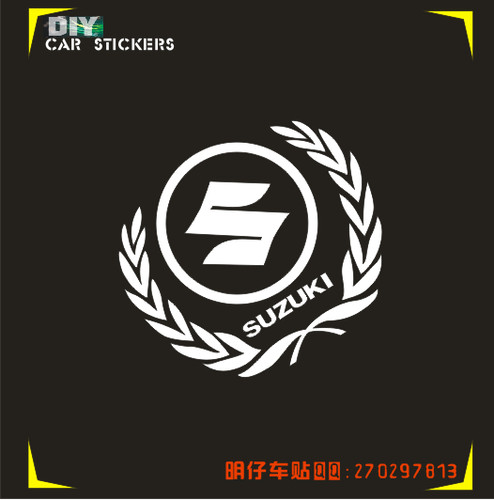 SUZUKI摩托车麦穗标志gw250贴纸