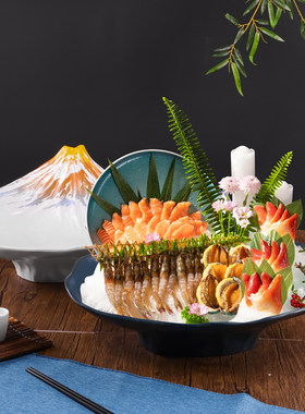 密胺刺身盘高档商用餐具套装通用