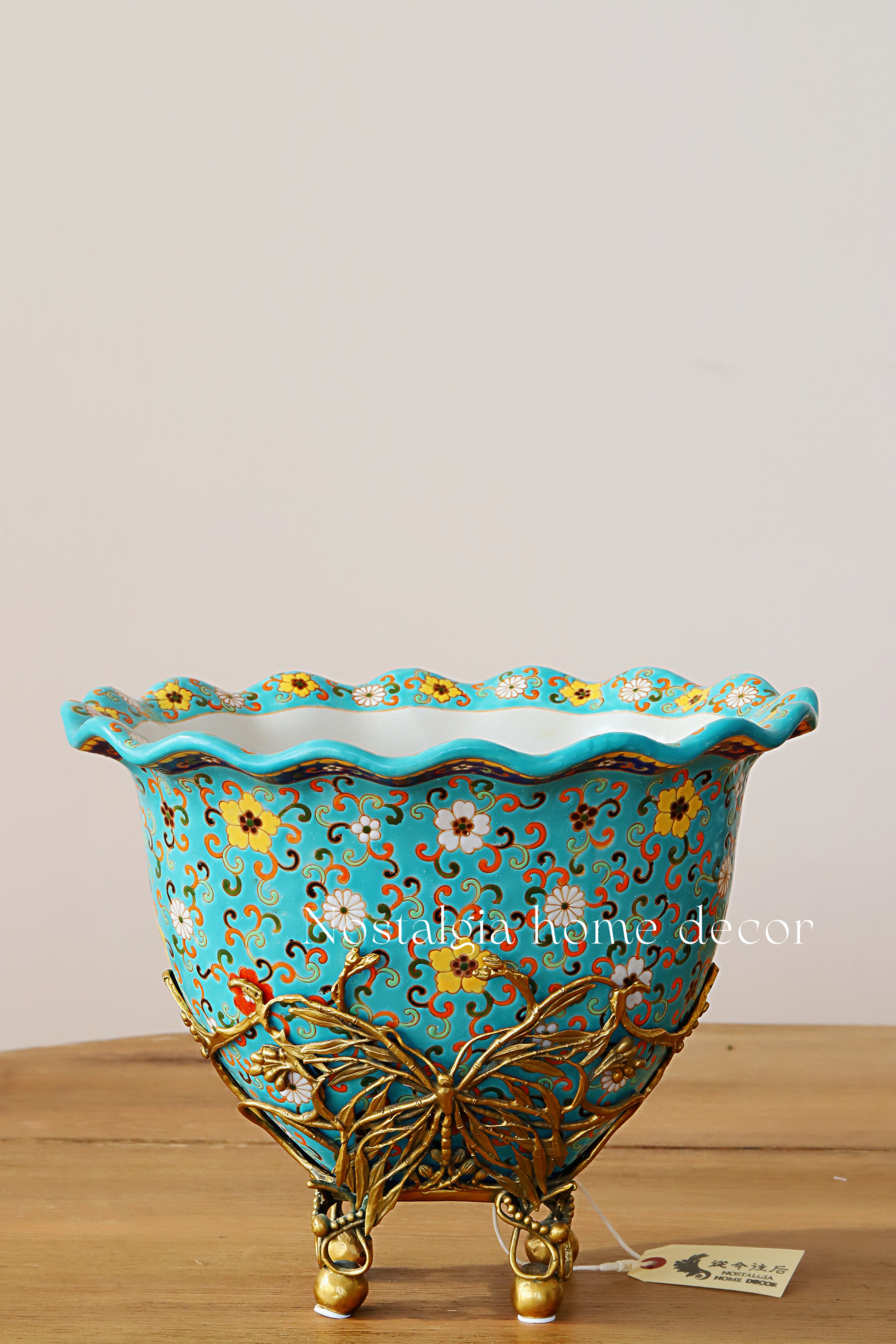 从今往后HomeDecor-CFHX52-蝶绕繁英花瓶