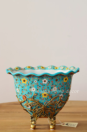 从今往后HomeDecor-CFHX52-蝶绕繁英花瓶