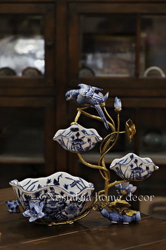 从今往后HomeDecor- CFHX35-荷雀连理三层果盘
