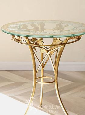 从今往后HomeDecor-jk08-1278-黄铜蝴蝶边桌