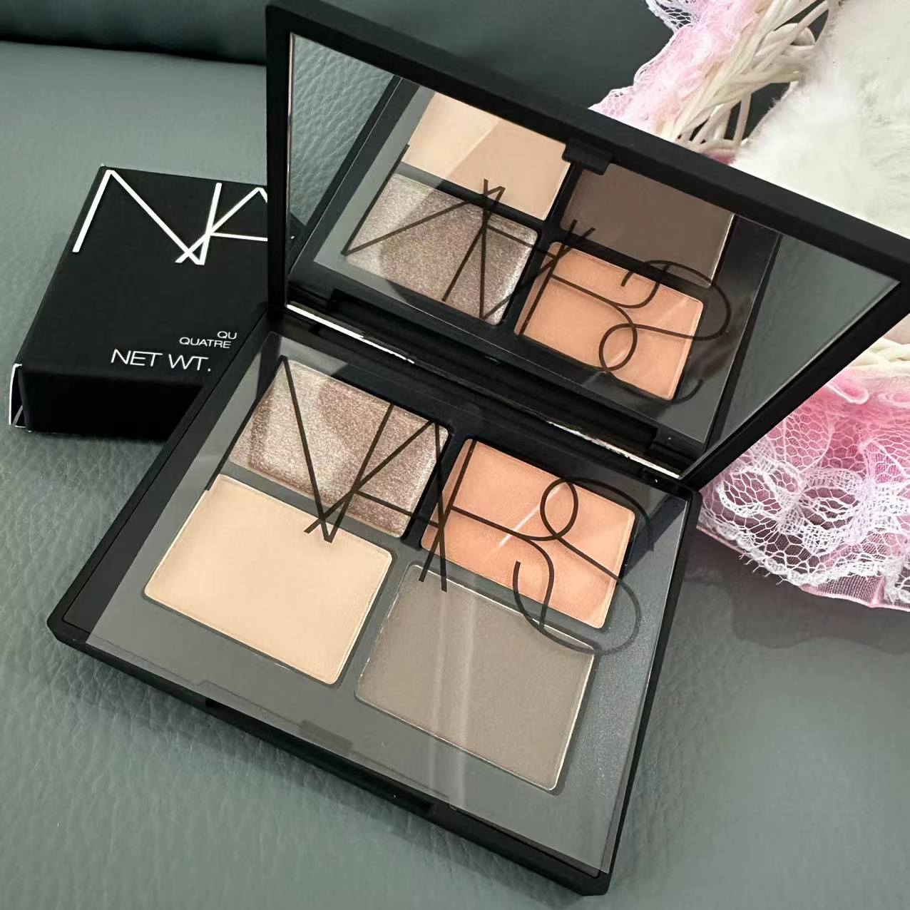 Nars纳斯新色四色眼影盘 圣保罗 哑光眼部打底色通勤日常眼影盘