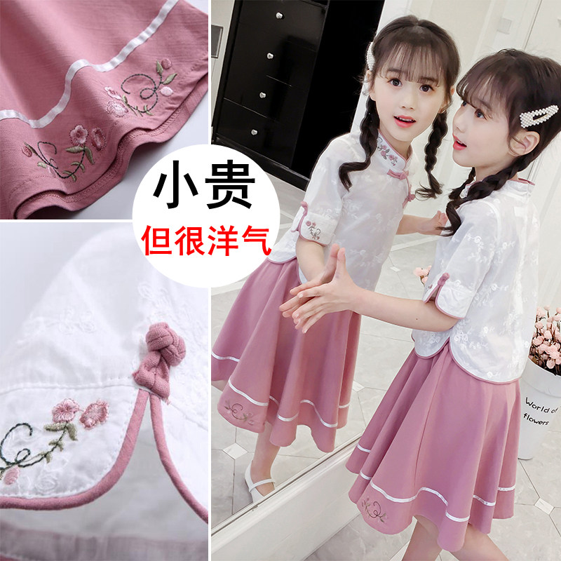 2021年新款女童装夏装连衣裙洋气小女孩儿童公主裙子汉服夏季夏款|ruв категории Детская одежда, юбки (новый), платье - от Buy2taobao.com для оказания профессиональной услуги покупки агента Taobao