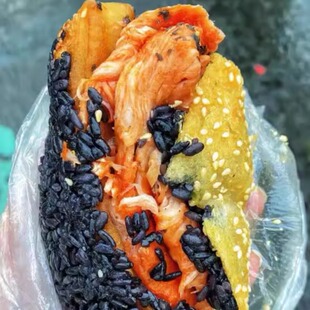 许阿姨麻球里脊肉乌米饭团 一盒2只 里面是油条 里脊肉松雪菜等