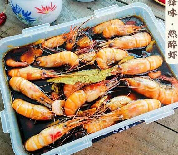 锋味熟醉虾 选用新鲜罗氏虾制作 虾肉q弹 虾黄饱满 锁鲜装