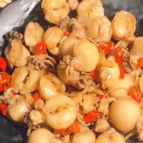 网红美食 茂福记麻辣墨鱼仔 小海鲜大美味 夏天吃吃小海鲜再喝点