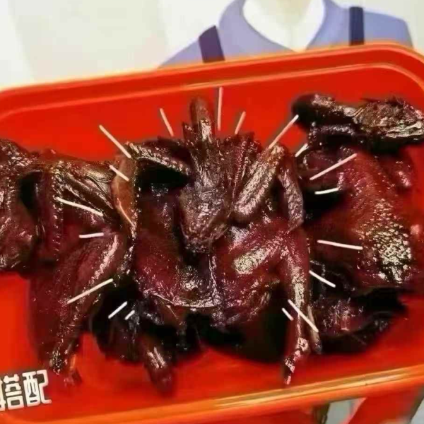 九周曲秘制酱鹌鹑一盒5只装酱汁