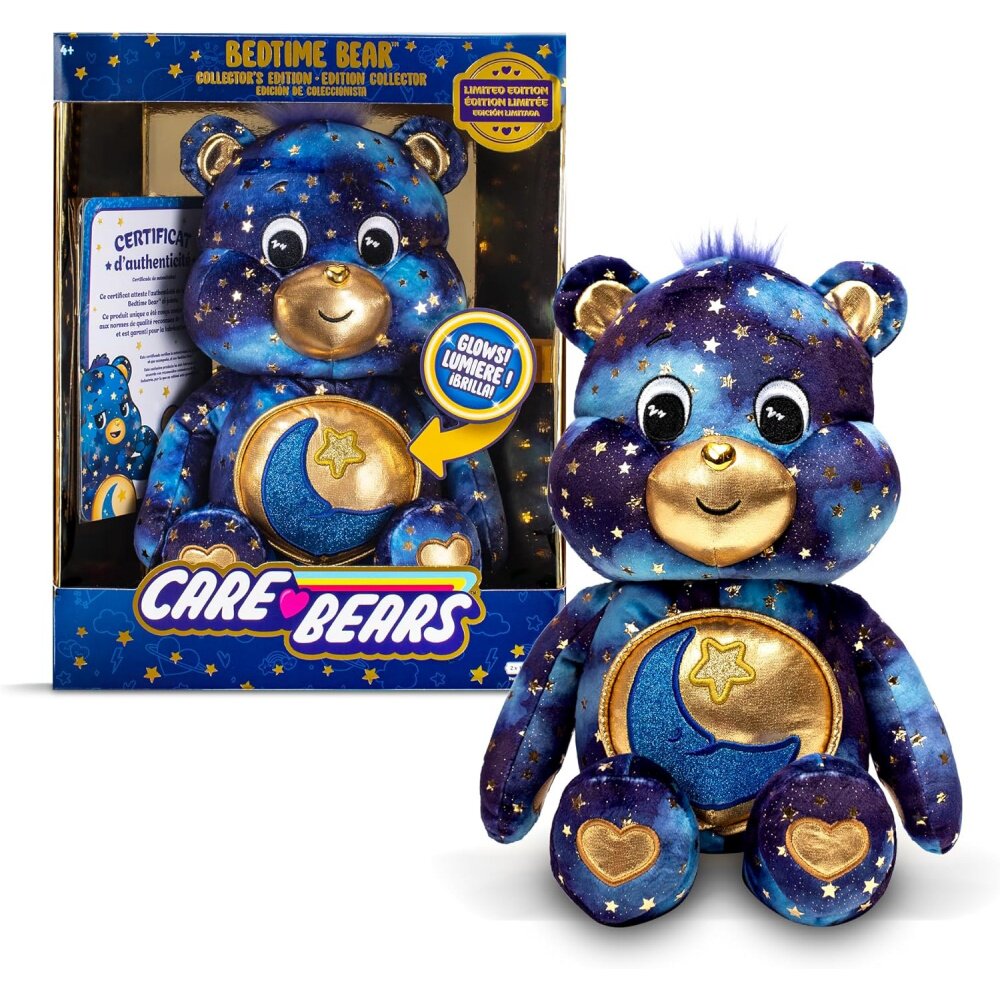 美国代购Care Bears彩虹熊爱心熊毛绒玩偶公仔女孩玩具2023珍藏款