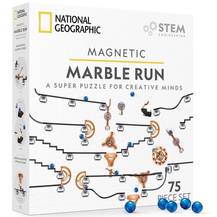 国家地理Magnetic Marble Run建构磁铁滚珠创意游戏益智玩具代购