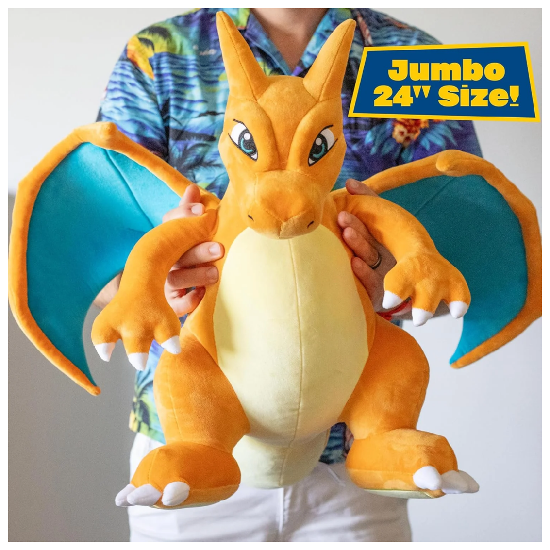 积仕60厘米宝可梦卡通毛绒喷火龙