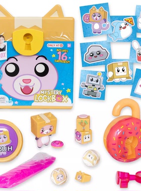 LankyBox大箱子狐狸盲盒正品玩具第五弹盲盒生化人现货周边大套装