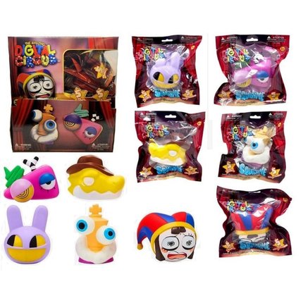 神奇马戏团卡通3D立体捏捏乐解压玩具减压神器软胶慢回弹美国代购