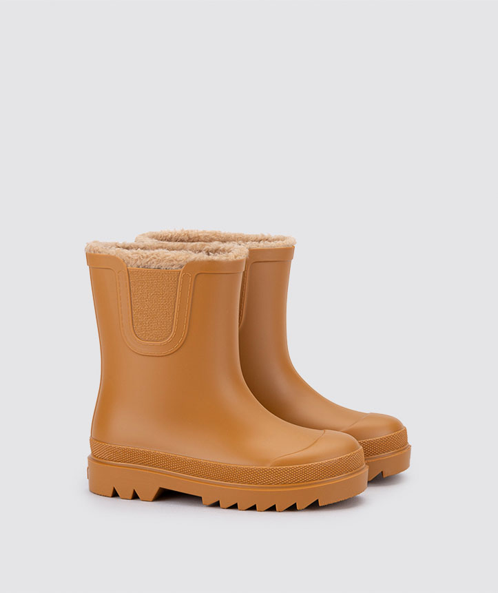 西班牙igor儿童冬季加绒保暖雨靴