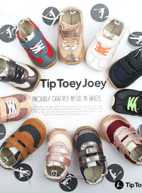 现货正品巴西 TTJ Tip Toey Joey 真皮软底学步鞋防滑运动鞋Jumpy