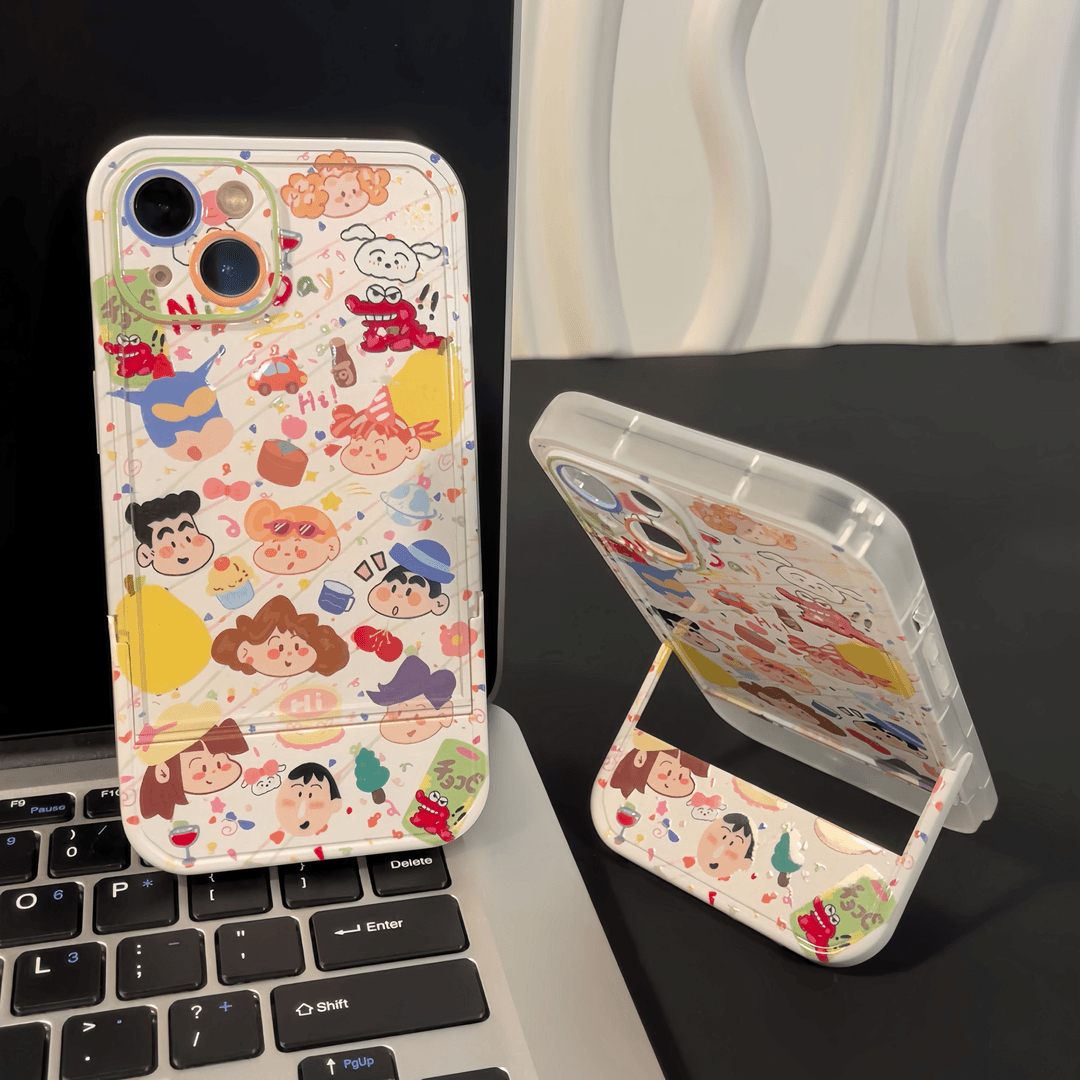 小新家族隐形支架适用苹果15promax手机壳iphone13/16小米14reno12iqoo10华为mate60荣耀100x90红米k50pura70