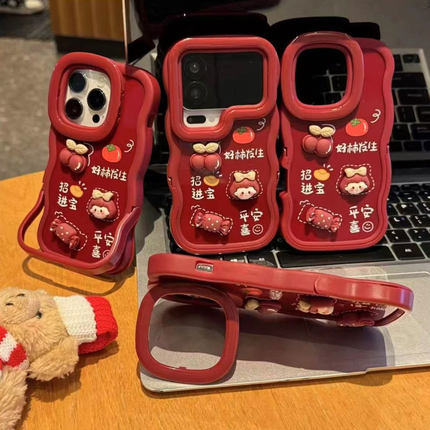 好柿发生双支架新款适用苹果17Pro手机壳iPhone16max13小米15华为mate80pura70k60opporeno14荣耀300x200s30