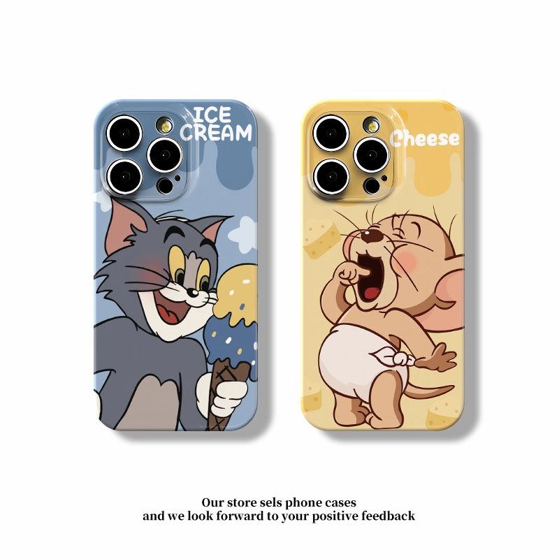 情侣猫和老鼠新款适用苹果17pro手机壳iPhone16max小米15华为mate70pura80k60nova14荣耀4300vivox200reno13
