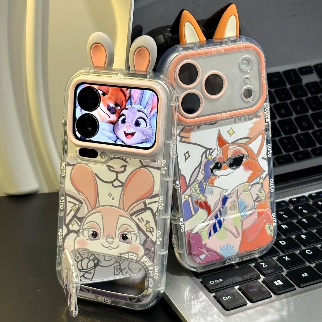 情侣有钱花朱迪尼克疯狂动物城适用苹果17Pro手机壳iPhone16max小米15华为mate80pura70k60note14荣耀x300s30