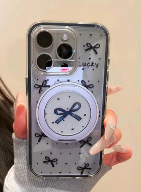 波点蝴蝶结适用iPhone17Promax手机壳苹果16plus小米17华为mate80K90P90X200nova13note14oppoReno15ACE6s30