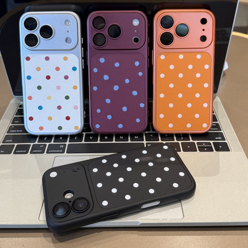 ins风波点皮纹适用苹果18promax手机壳iPhone17pro16小米17华为mate80p90K100reno15nova14荣耀x300findx8s50