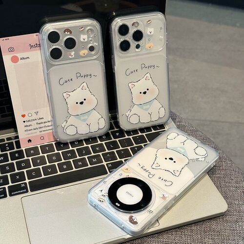 cute西高地小狗适用iPhone17promax手机壳苹果16华为mate80P80k90小米17nova15reno14荣耀500x300magic7S30
