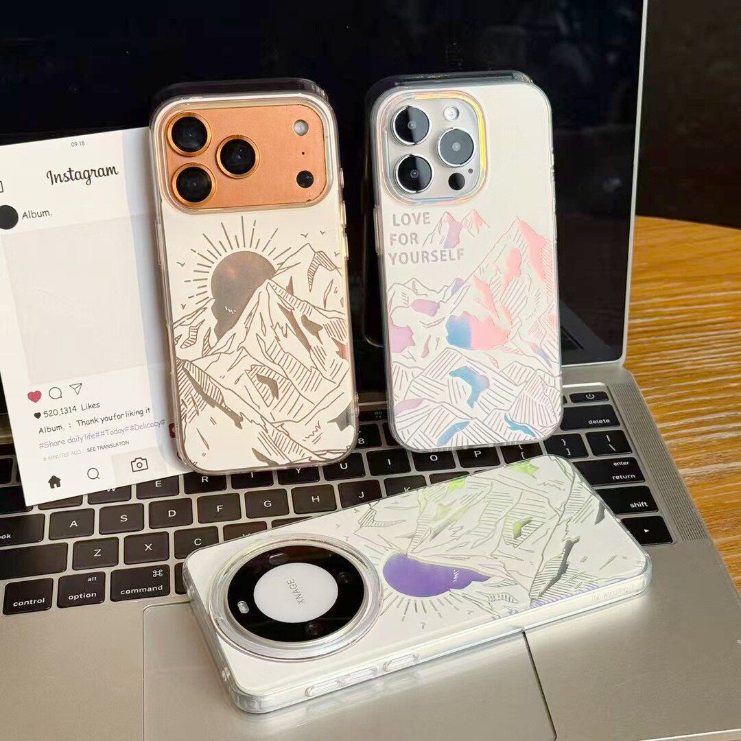 日照金山新款适用苹果17Promax手机壳iPhone16Pro小米15华为mate80pura70k60opporeno14荣耀500x300nova13s20