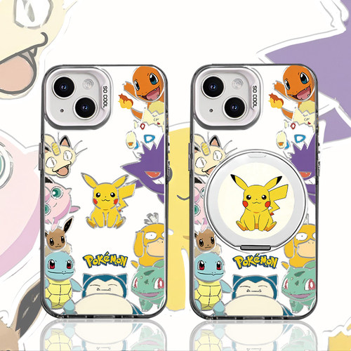 卡通可爱动漫磁吸支架新款适用苹果16Pro手机壳iPhone15max小米14华为mate70pura80K60nova13荣耀x200Reno12