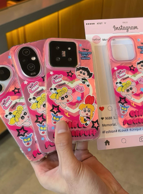 飞天女警小新高级新款适用苹果16Pro手机壳iPhone14max小米15华为mate60p70nova12荣耀200x90k80reno11一加13