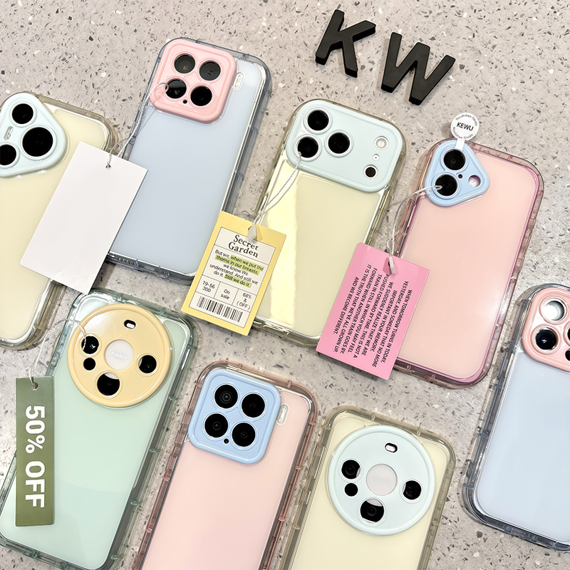 护镜框奶油壳新款适用苹果17Pro手机壳iPhone16max小米15华为mate80pura70k60opporeno14荣耀400vivox200s30