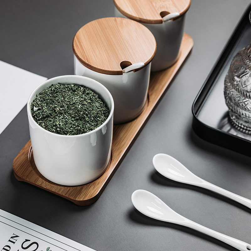 调料罐子陶瓷瓶北欧厨房用品油盐糖味精家用日式调味品盒三件套装在类目 厨房/烹饪用具, 厨用小工具/厨房储物, 储物瓶罐/厨房储物器皿, 调味瓶罐中 - 来自Buy2taobao.com提供专业的淘宝代购服务