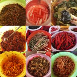 湖南湘西农村自制特色下饭菜 辰溪酸萝卜大头菜酸粉辣子 泥鳅辣子