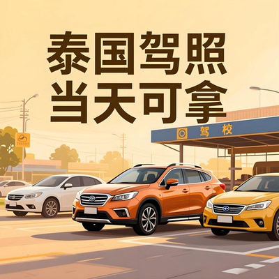 泰国驾校驾照 曼谷罗勇驾校 驾照双认证芭提雅驾校 泰国双认证