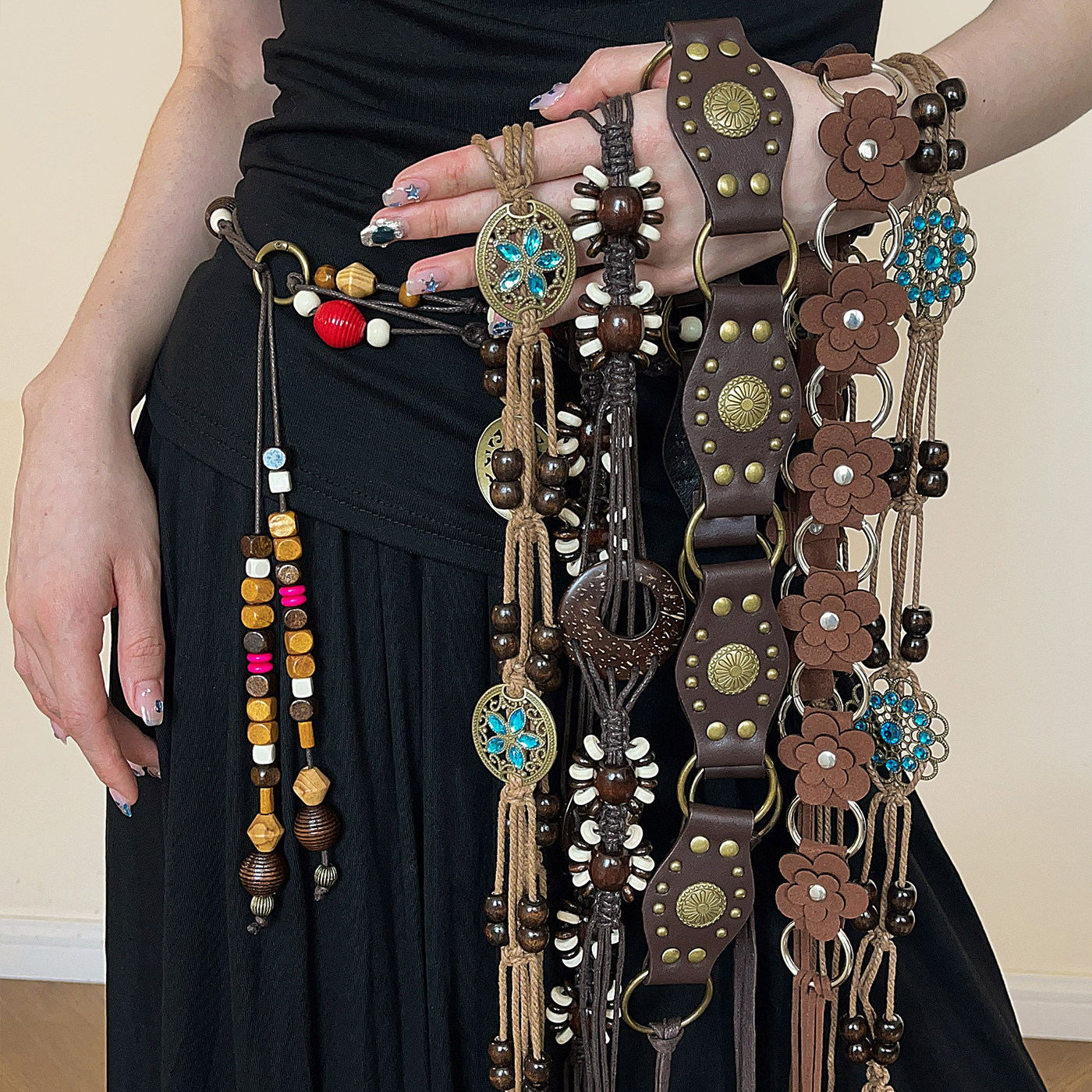 波西米亚民族风高级感腰链女夏蒙古川藏编织流苏腰带复古流苏腰绳,饰品/流行首饰/时尚饰品新,其它首饰,淘宝优惠券,粉丝福利购,淘宝优惠卷