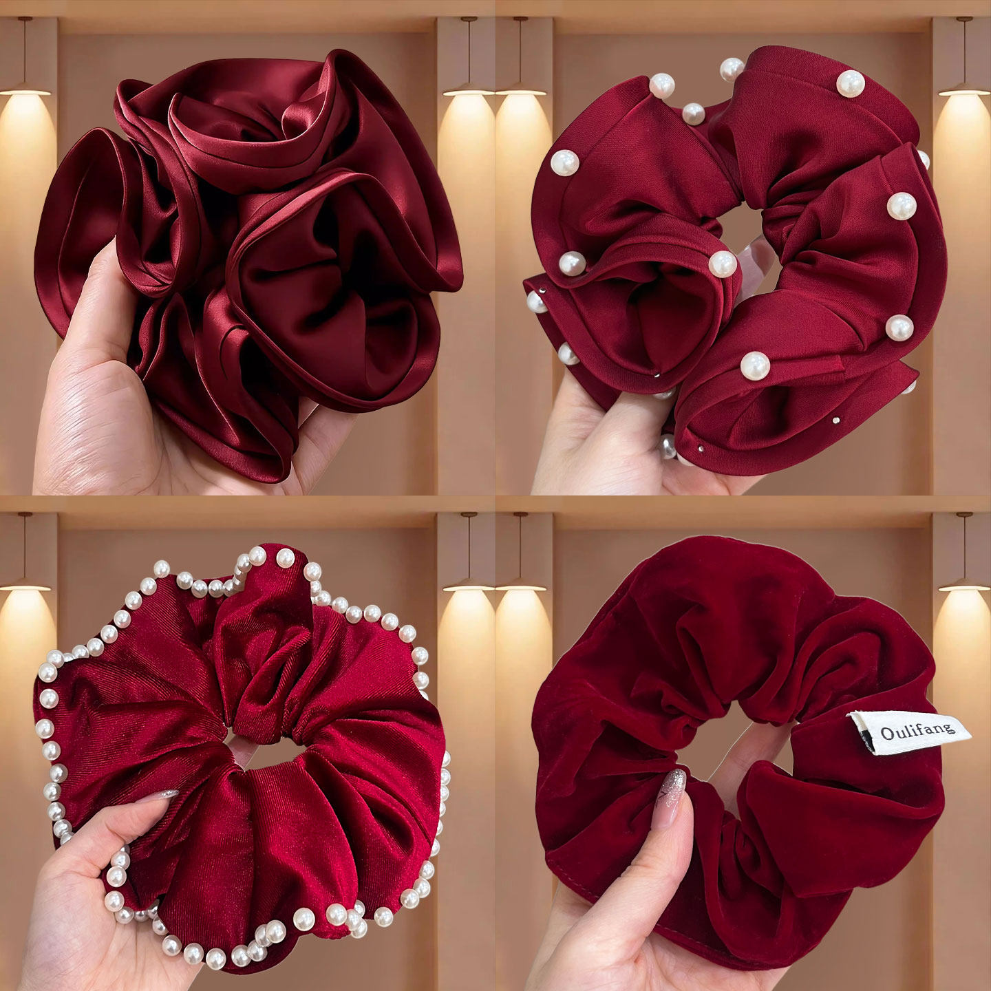 新年红色缎面超大大肠发圈女2026新款扎头发头绳高级感丸子头发绳,饰品/流行首饰/时尚饰品新,发饰,淘宝优惠券,粉丝福利购,淘宝优惠卷