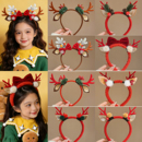 圣诞节发箍女童2025新款 百搭卡通麋鹿发饰儿童圣诞头箍小礼物头饰